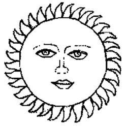 Dessin à colorier: Soleil (Nature) #157984 - Coloriages à Imprimer Gratuits