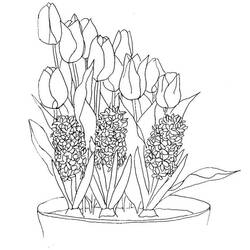 Dessin à colorier: Tulipe (Nature) #161724 - Coloriages à Imprimer Gratuits