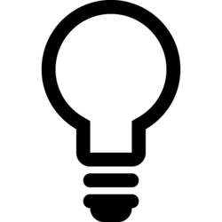 Dessin à colorier: Ampoule électrique (Objets) #119368 - Coloriages à Imprimer
