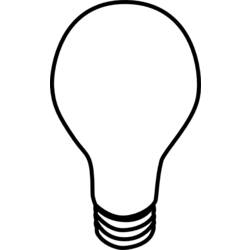 Dessin à colorier: Ampoule électrique (Objets) #119450 - Coloriages à imprimer