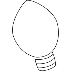 Dessin à colorier: Ampoule électrique (Objets) #119474 - Coloriages à Imprimer Gratuits