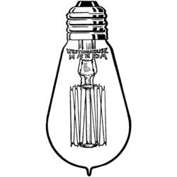 Dessin à colorier: Ampoule électrique (Objets) #119493 - Coloriages à Imprimer Gratuits