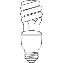 Dessin à colorier: Ampoule électrique (Objets) #119561 - Coloriages à Imprimer Gratuits