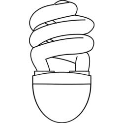 Dessin à colorier: Ampoule électrique (Objets) #119581 - Coloriages à Imprimer Gratuits