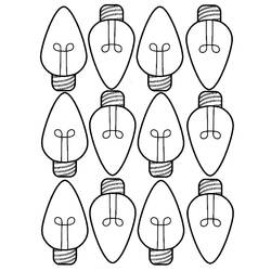 Dessin à colorier: Ampoule électrique (Objets) #119618 - Coloriages à imprimer