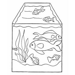 Dessin à colorier: Aquarium (Objets) #184551 - Coloriages à Imprimer Gratuits