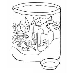 Dessin à colorier: Aquarium (Objets) #184554 - Coloriages à Imprimer Gratuits
