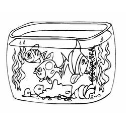 Dessin à colorier: Aquarium (Objets) #184560 - Coloriages à Imprimer Gratuits