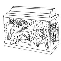 Dessin à colorier: Aquarium (Objets) #184565 - Coloriages à Imprimer Gratuits