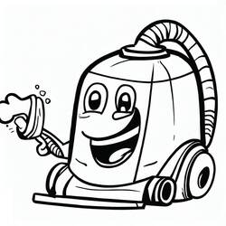 Coloriage Aspirateur (Objets) #189318 à imprimer et colorier