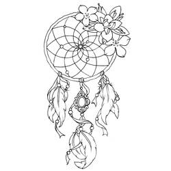 Coloriage Attrape-rêves (Objets) #207659 à imprimer et colorier