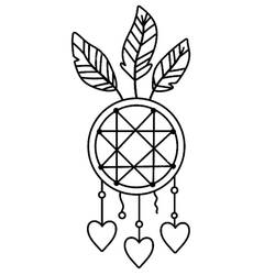 Coloriage Attrape-rêves (Objets) #207661 à imprimer et colorier