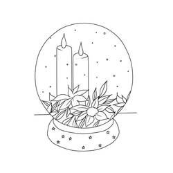 Coloriage Boule à Neige (Objets) #202608 à imprimer et colorier