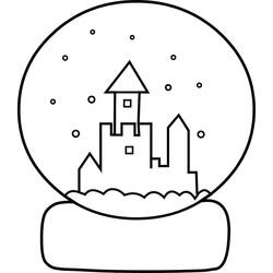 Coloriage Boule à Neige (Objets) #202626 à imprimer et colorier