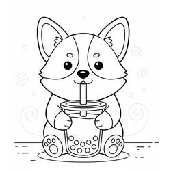 Coloriage Bubble Tea (Objets) #221515 à imprimer et colorier