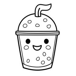 Coloriage Bubble Tea (Objets) #221522 à imprimer et colorier