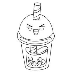 Coloriage Bubble Tea (Objets) #221529 à imprimer et colorier