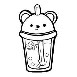 Coloriage Bubble Tea (Objets) #221532 à imprimer et colorier