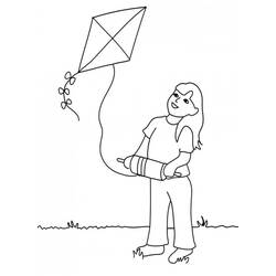 Coloriage Cerf-volant (Objets) #207275 à imprimer et colorier