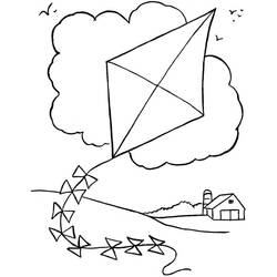 Coloriage Cerf-volant (Objets) #207284 à imprimer et colorier