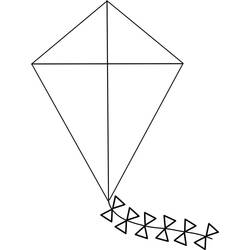 Coloriage Cerf-volant (Objets) #207289 à imprimer et colorier