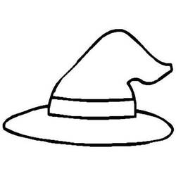 Dessin à colorier: Chapeau de Sorcière (Objets) #203987 - Coloriages à Imprimer Gratuits