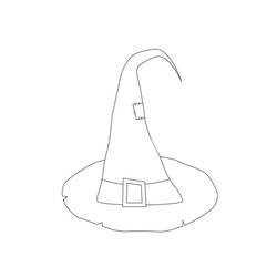 Dessin à colorier: Chapeau de Sorcière (Objets) #203990 - Coloriages à Imprimer Gratuits