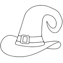Dessin à colorier: Chapeau de Sorcière (Objets) #204005 - Coloriages à Imprimer Gratuits