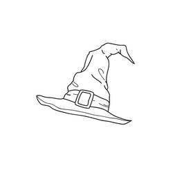 Dessin à colorier: Chapeau de Sorcière (Objets) #204007 - Coloriages à Imprimer Gratuits