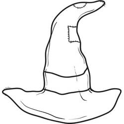 Dessin à colorier: Chapeau de Sorcière (Objets) #204010 - Coloriages à Imprimer Gratuits