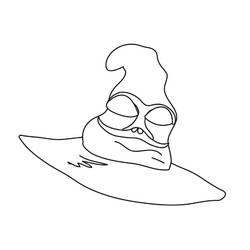 Dessin à colorier: Chapeau de Sorcière (Objets) #204015 - Coloriages à Imprimer Gratuits