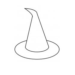 Dessin à colorier: Chapeau de Sorcière (Objets) #204016 - Coloriages à Imprimer Gratuits