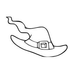 Dessin à colorier: Chapeau de Sorcière (Objets) #204017 - Coloriages à Imprimer Gratuits