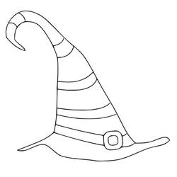 Dessin à colorier: Chapeau de Sorcière (Objets) #204019 - Coloriages à Imprimer Gratuits