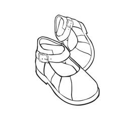 Dessin à colorier: Chaussure (Objets) #211597 - Coloriages à Imprimer Gratuits