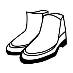 Dessin à colorier: Chaussure (Objets) #211607 - Coloriages à Imprimer Gratuits