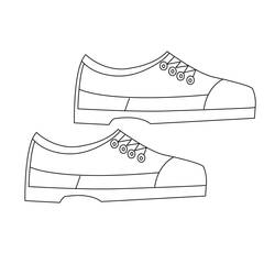 Dessin à colorier: Chaussure (Objets) #211608 - Coloriages à Imprimer Gratuits