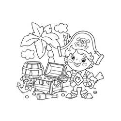 Coloriage Coffre au Trésor (Objets) #220525 à imprimer et colorier