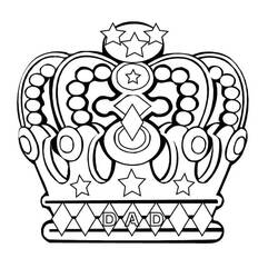 Dessin à colorier: Couronne (Objets) #195943 - Coloriages à Imprimer Gratuits