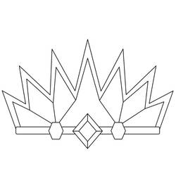 Dessin à colorier: Couronne (Objets) #195952 - Coloriages à Imprimer Gratuits