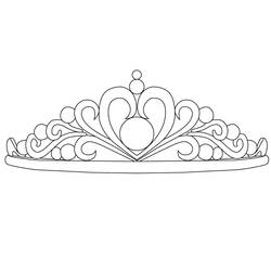 Dessin à colorier: Couronne (Objets) #195963 - Coloriages à Imprimer Gratuits