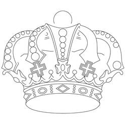 Dessin à colorier: Couronne (Objets) #195964 - Coloriages à Imprimer Gratuits