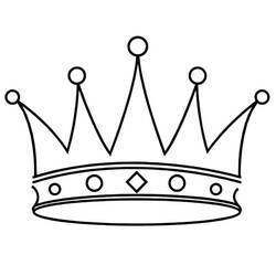 Dessin à colorier: Couronne (Objets) #195965 - Coloriages à Imprimer Gratuits