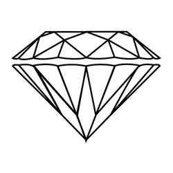 Dessin à colorier: Diamant (Objets) #202849 - Coloriages à Imprimer Gratuits