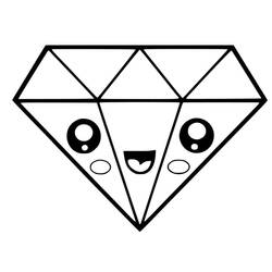 Dessin à colorier: Diamant (Objets) #202850 - Coloriages à Imprimer Gratuits