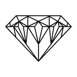 Dessin à colorier: Diamant (Objets) #202852 - Coloriages à Imprimer Gratuits