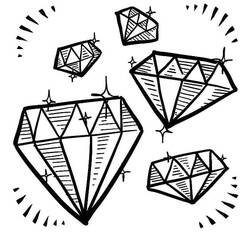 Dessin à colorier: Diamant (Objets) #202856 - Coloriages à Imprimer Gratuits