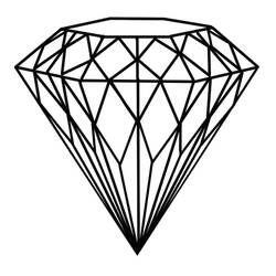 Dessin à colorier: Diamant (Objets) #202863 - Coloriages à Imprimer Gratuits