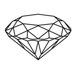 Dessin à colorier: Diamant (Objets) #202864 - Coloriages à Imprimer Gratuits