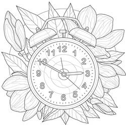 Dessin à colorier: Horloge  (Objets) #172799 - Coloriages à Imprimer Gratuits